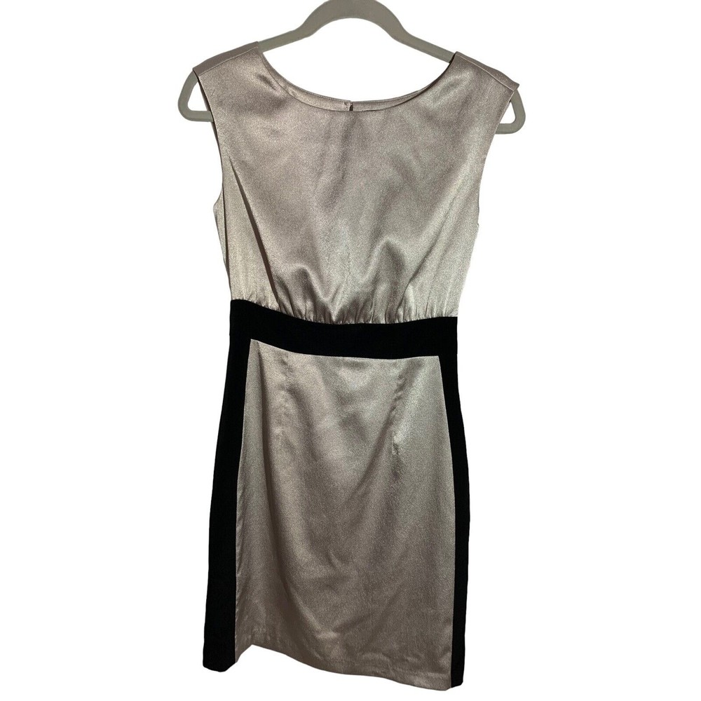 The Limited Women's Size 0 Champagne Gold & Black Sheath Cocktail Dress